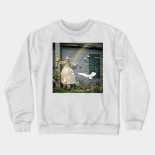 Lady Scarecrow Rainbow Crewneck Sweatshirt